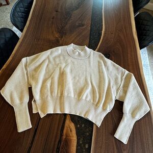 In Bloom Cream Crop Sweater